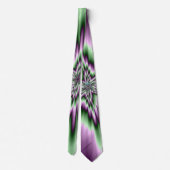 紫と緑のネックタイのスター ネクタイ (裏面)