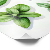 紫と緑のハーブ フォトプリント            (角)