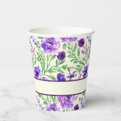 紫と緑のフローラ結婚ズ 紙コップ (裏面)