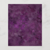 紫と緑のフローラ結婚式招待状 チラシ (裏面)