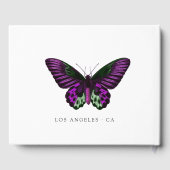 紫と緑のフローラ ゲストブック (裏面)