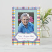 紫と緑のプライド記念写真付きカード プログラム (スタンド正面)