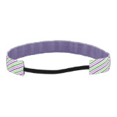 紫と緑のヘッドバンド アスレチックヘッドバンド (裏面)