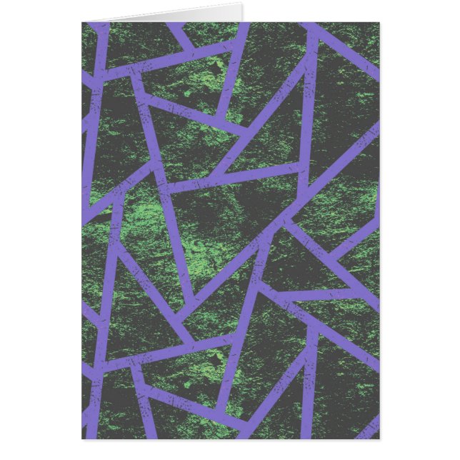 紫と緑のモザイク模様 (正面)