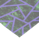 紫と緑のモザイク模様 テーブルクロス (アングル)