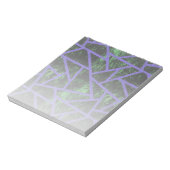 紫と緑のモザイク模様 ノートパッド (回転)