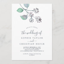 紫と緑のユーカリ結婚プー