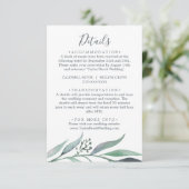 紫と緑のユーカリ詳細エンクロージャカード エンクロージャーカード (スタンド正面)