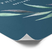 紫と緑のユーカリ |青いようこ結婚そ ポスター (角)