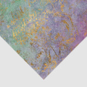 紫と緑の切り離し上の金ゴールドスクリプト 薄葉紙 (詳細)