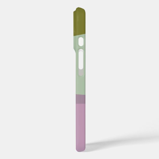 紫と緑の幾何学芸術パーソナライズされた Case-Mate iPhoneケース (裏面 / 左)