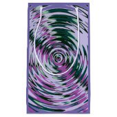 紫と緑の抱き枕抽象芸術旋回抱き枕 スモールペーパーバッグ (正面)