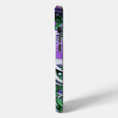 紫と緑の抽象芸術絵を描 Case-Mate iPhoneケース (裏面 / 左)