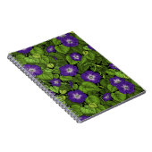 紫と緑の朝顔 ノートブック (右側)