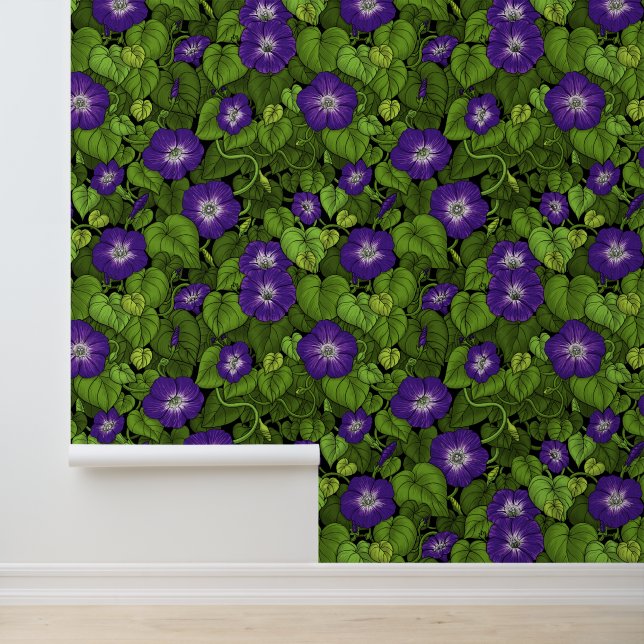 紫と緑の朝顔 壁紙 (アプリケーション)