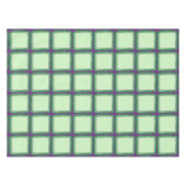 紫と緑の格子模様のテーブルクロス テーブルクロス (正面(横))