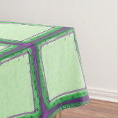 紫と緑の格子模様のテーブルクロス テーブルクロス (インサイチュ)