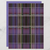 紫と緑の格子縞 (正面/裏面)