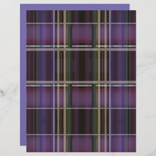 紫と緑の格子縞 (正面/裏面)