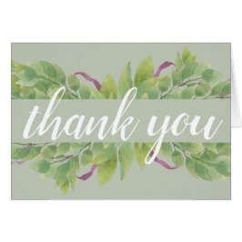 紫と緑の水の色の葉ありがとう