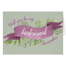 紫と緑の水の色の葉花嫁付け