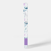 紫と緑の水彩野の花の名前 Case-Mate iPhoneケース (裏面 / 左)