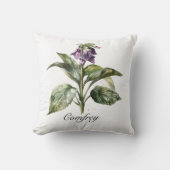 紫と緑の水色の堆肥 クッション (正面)