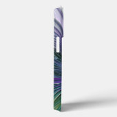 紫と緑の花の抽象的フラクタルアートイニシャル Case-Mate iPhoneケース (裏面 / 右)