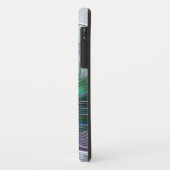 紫と緑の花 モダン アブストラクトアート フラクタル Case-Mate iPhoneケース (裏面/左)