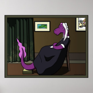 紫と緑の配置 ポスター