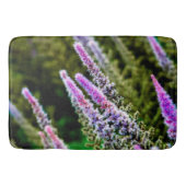 紫と緑の野草 バスマット (正面)
