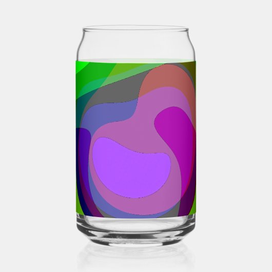 紫と緑403 ガラス缶 (正面)