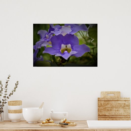 紫と緑 ポスター (キッチン)