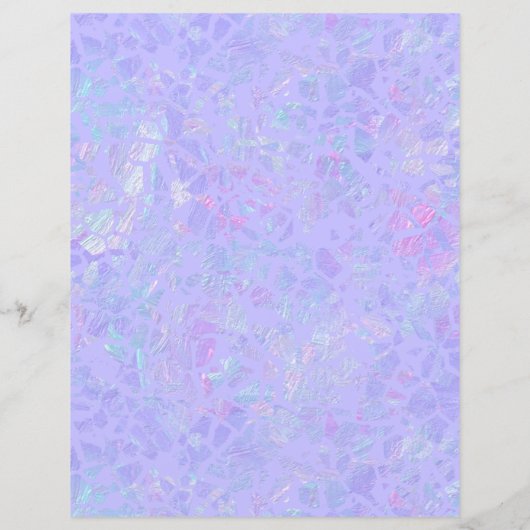 紫と色数々ののフレークのスクラップブック紙 (裏面)