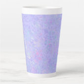 紫と色数々ののフレーク カフェラテマグ (正面)