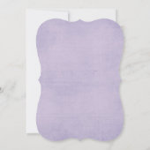 紫と茶色のフローラフレームスリットコーナーデザイン 招待状 (裏面)