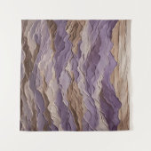 紫と茶色の神秘的な山 タペストリー (正面(横))