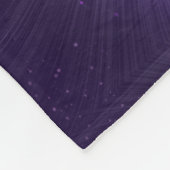 紫と薄青の体操用毛布。 フリースブランケット (角)