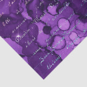 紫と虹色のグリッター人魚の手紙 薄葉紙 (詳細)