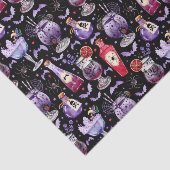 紫と赤のハロウィーンカクテルとポーション 薄葉紙 (詳細)