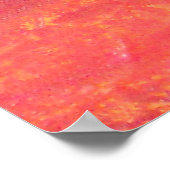 紫と赤のプリント ポスター (角)