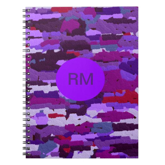 紫と赤チョーク ノートブック (正面)