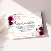 紫と赤面のバラの書籍ベビーエンクロージャカード エンクロージャーカード