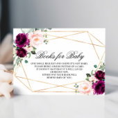 紫と赤面のバラの書籍ベビーエンクロージャカード エンクロージャーカード