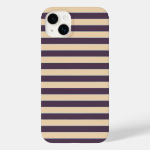 紫と赤面のピンクの線のストライプパターン Case-Mate iPhone 14 PLUSケース