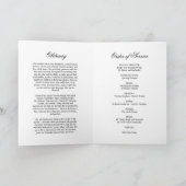 紫と赤面写真追悼式プログラム カード (内部)