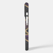 紫と金のモザイク模様 Case-Mate iPhoneケース (裏面 / 左)
