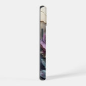 紫と金の巨大なバラ  iPhone 15ケース (右側面)