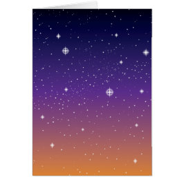 紫と金の星空の夕焼けの空
