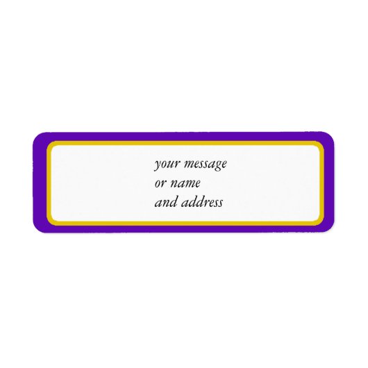 紫と金ゴールドのト縁どリム ラベル (正面)
